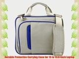 Silver / Blue Executive Carrying Case with Removable Shoulder Strap for Acer Aspire 15.6-inch