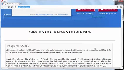 Pangu NEW Jailbreak iOS8.3 iPhone 6,5S,iPod Touch 4,3 & iPad