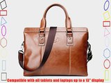 Light Brown Ladies Leather Laptop Travel Bag Satchel for 13 Laptop (Macbook Air Macbook PRO