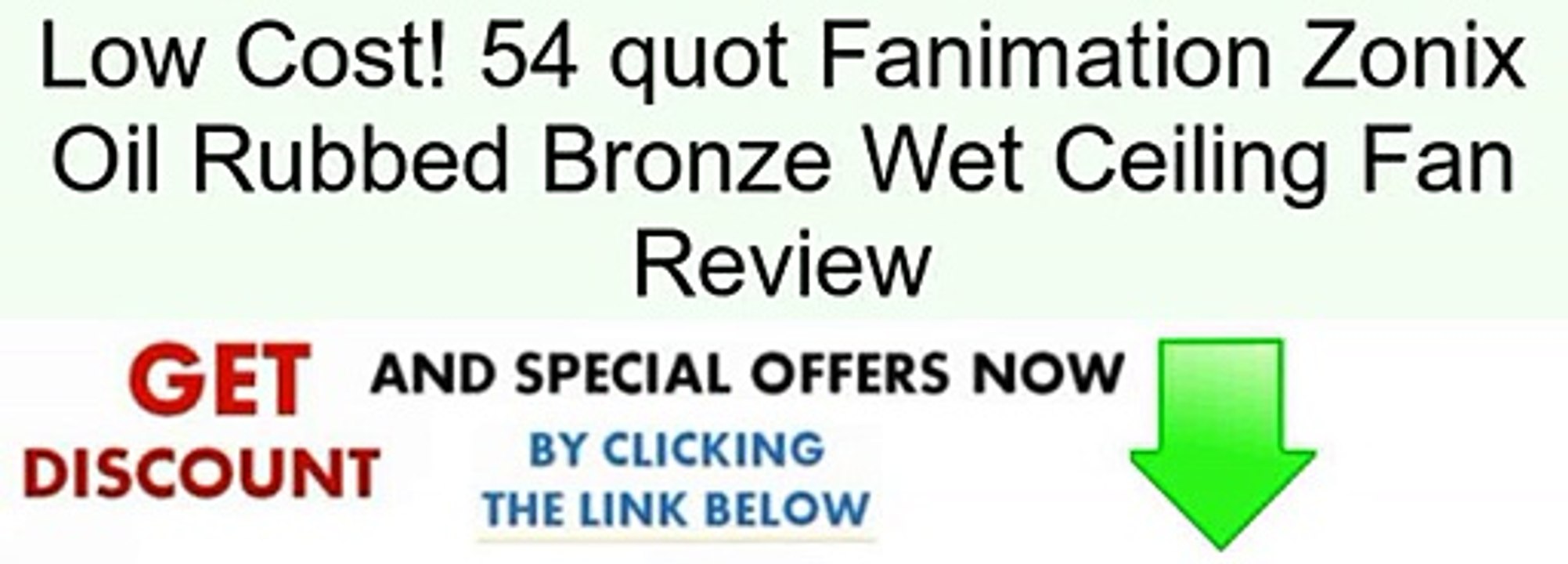54 quot Fanimation Zonix Oil Rubbed Bronze Wet Ceiling Fan Review