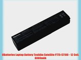 UBatteries Laptop Battery Toshiba Satellite P775-S7100 - 12 Cell 8800mAh
