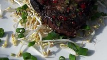 WASABI STEAK - Steak Grilled Caveman Style - How to grill a caveman steak