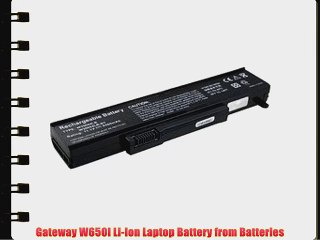 Gateway W650I Li-Ion Laptop Battery from Batteries