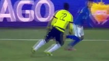 Neymar Fantastic sombrero flick vs Zapata Brazil 0 - 1 Colombia 2015