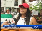 Habitantes del archipiélago organizan jornada de protesta por reformas a la Ley Galápagos