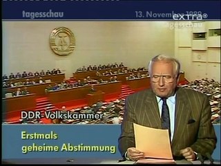 Tagesschauausschitte vom 13. November 1989