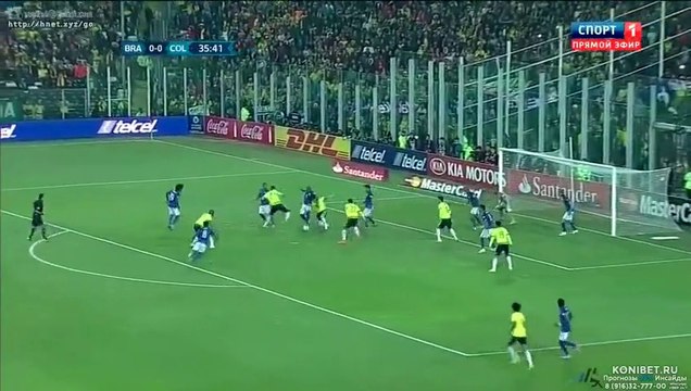 Brazil 0 - 1 Colombia Goals and Highlights 17/06/2015 - Copa America