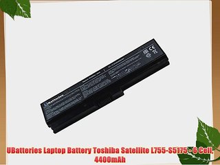 UBatteries Laptop Battery Toshiba Satellite L755-S5175 - 6 Cell 4400mAh