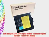 IBM Thinkpad X300 X301 Laptop Battery - Premium Superb Choice? 3-cell Li-ion Battery