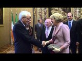 Roma - Mattarella con il Presidente della Repubblica di Irlanda Higgins (17.06.15)