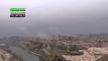 الناطق الرسمي  دير الزور3 12 2013القصف براجمات الصواريخ على حي الحويقة