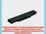 LB1 High Performance Battery for Toshiba Satellite C655-S5195 Laptop Notebook Computer PC [6-Cell