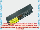 Lenovo ThinkPad T400 Series Laptop Battery - New TechFuel Professional 9-cell Li-ion Battery