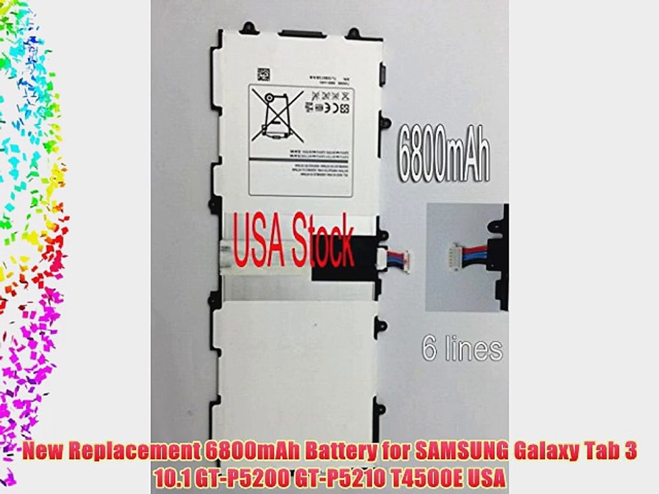 laptop_battery? New Replacement 6800mAh Battery for SAMSUNG Galaxy Tab 3 10.1 GT-P5200 GT-P5210