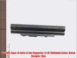 Bay Valley Parts 9-Cell 11.1V 7800mAh New Replacement Laptop Battery for 07G01695187507G01697187570-NUP1B2100Z70-NV61B1100Z90-NVA1B2000Y90-NVA1B2000Y