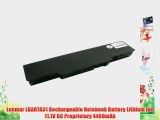 Lenmar LBAR7A31 Rechargeable Notebook Battery Lithium Ion 11.1V DC Proprietary 4400mAh