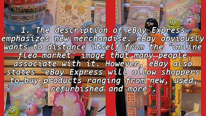 A new part of eBay: eBay Express