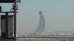 Views of Abu Dhabi Airport's unique Air Traffic control Tower