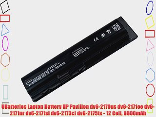 UBatteries Laptop Battery HP Pavilion dv6-2170us dv6-2171ee dv6-2171nr dv6-2171sl dv6-2173cl