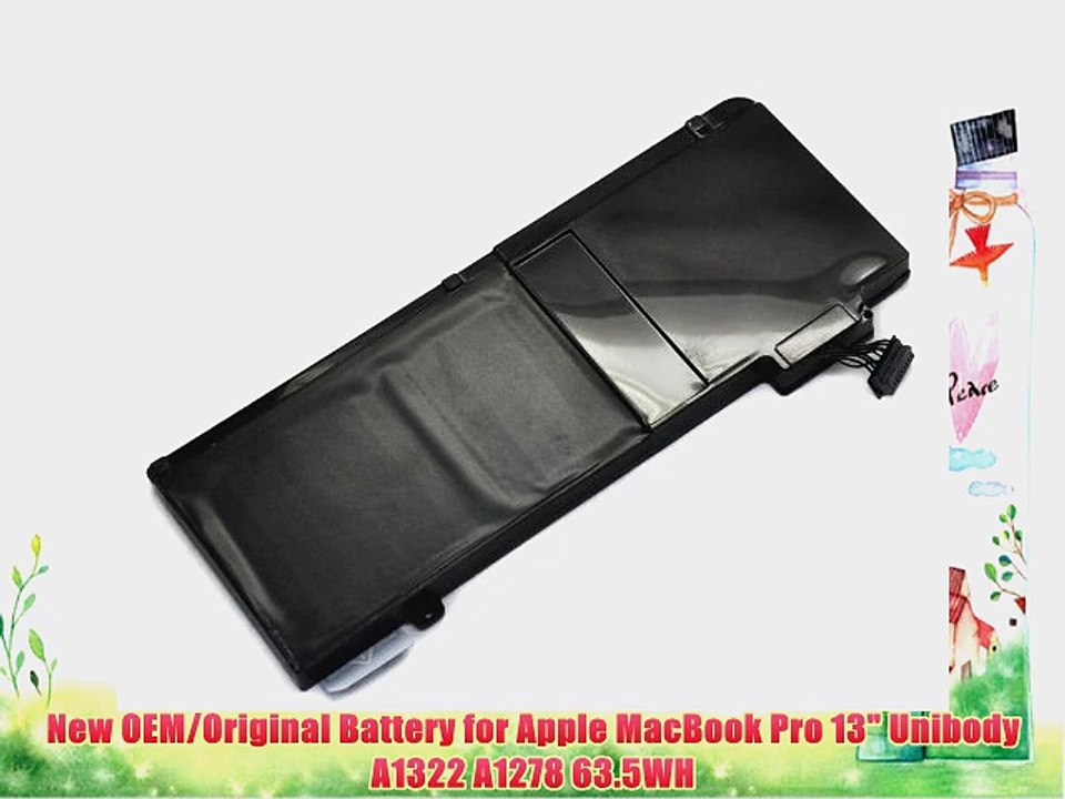 New OEM/Original Battery for Apple MacBook Pro 13 Unibody A1322 A1278 63.5WH