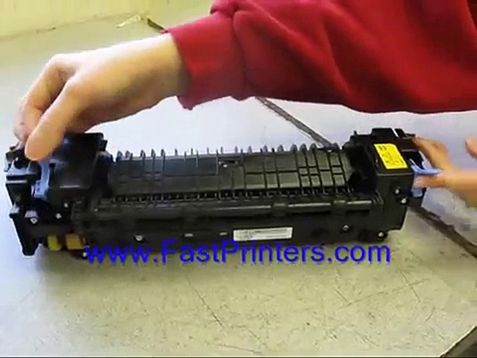 Installing the Dell 3110cn 3115cn MFP fuser maintenance kit and rollers.