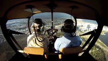 Australia Day Perth SkyWorks Helicopter fly past with Rotorvation Helicopters