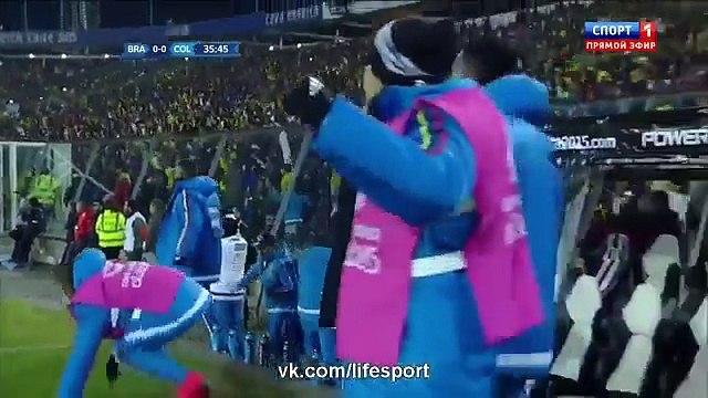 Brazil 0 - 1 Colombia ~ All Goals and Highlights 17/06/2015 - Copa America