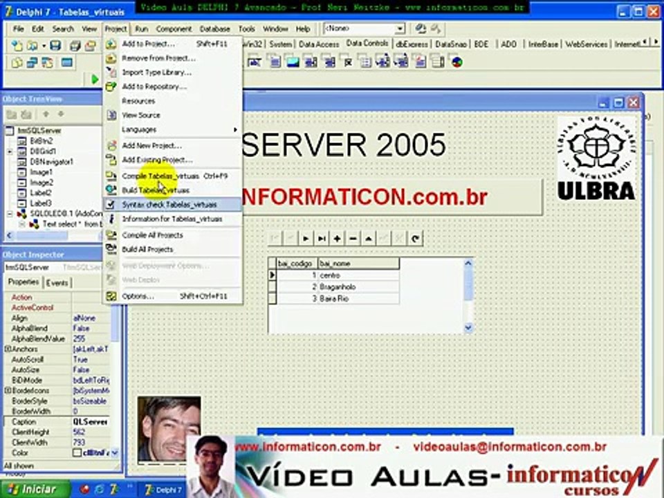 aula 921 delphi 7 avancado - Fim Delphi com SQL Server