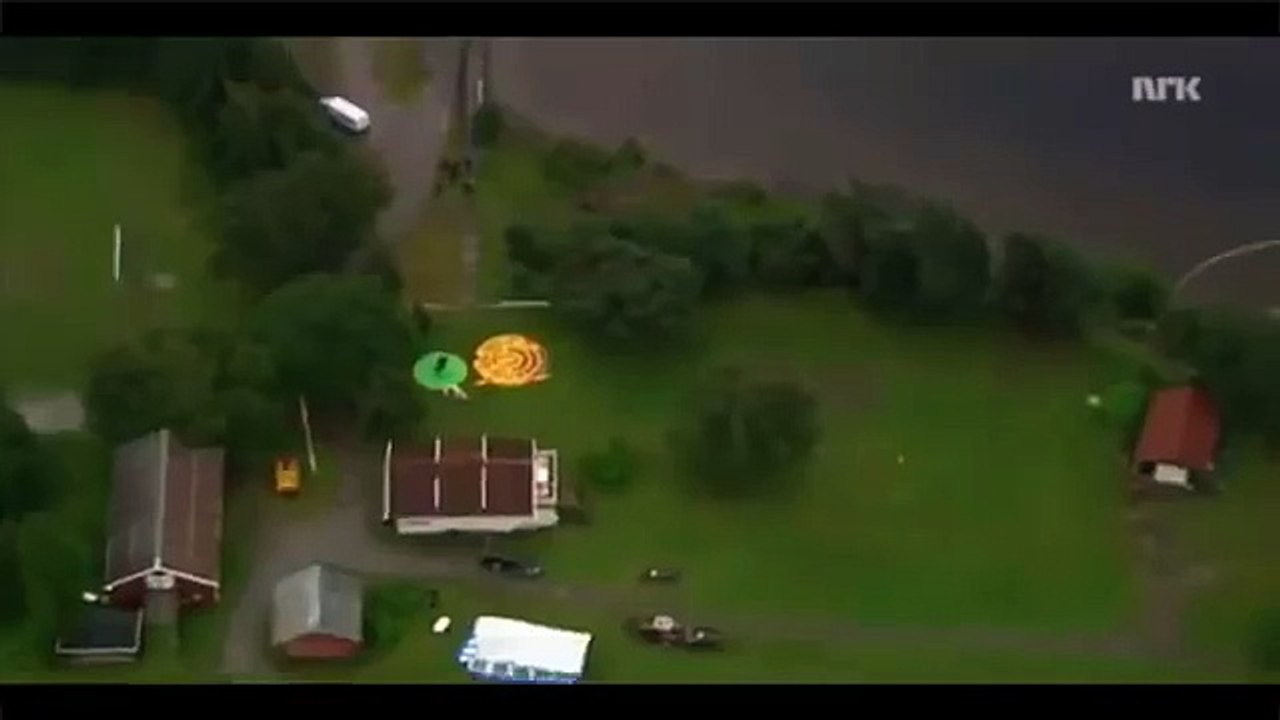 UTØYA MASSACRE - Helicopter Footage During The Shooting