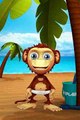Talking Monkey app view(baby monkey the app)