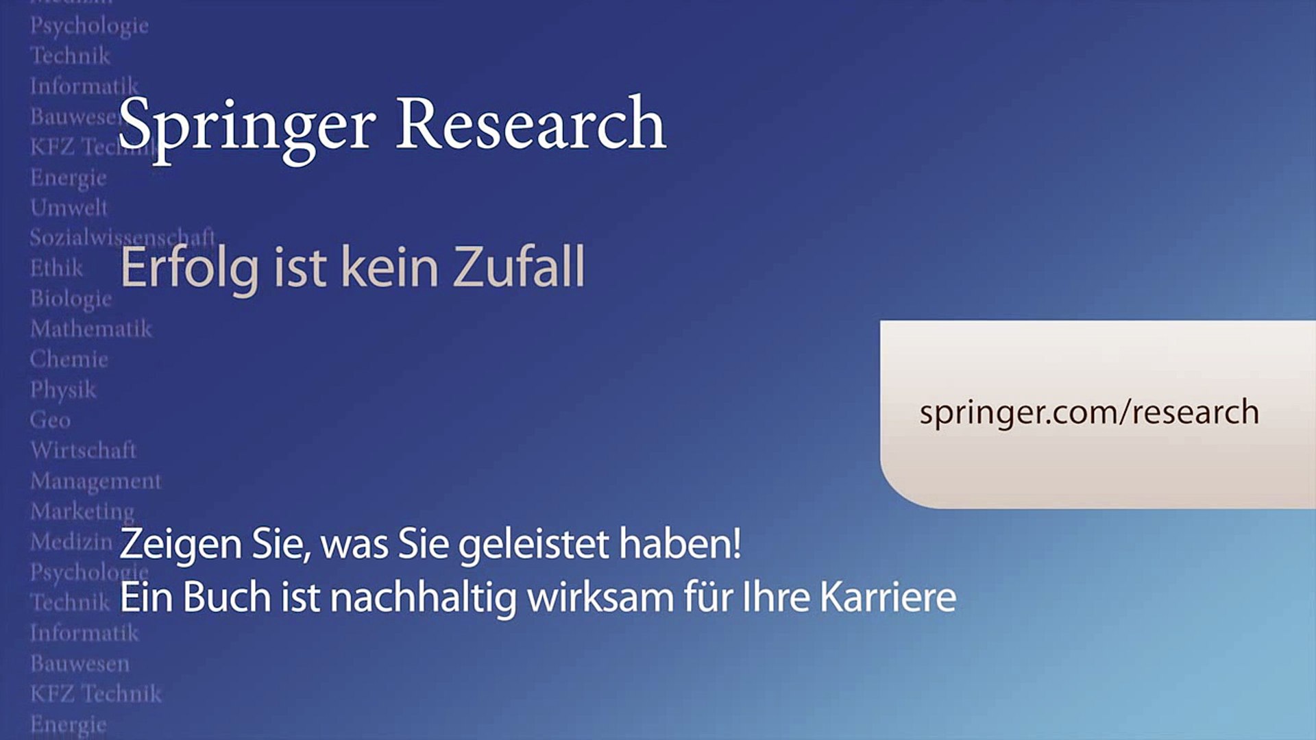 Springer In 60 Research Publizieren Sie Ihre Asschlussarbeit Bei Springer Video Dailymotion