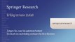 Springer in :60 - Research - Publizieren Sie Ihre Asschlussarbeit bei Springer