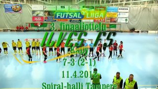 FINAALIT! Ilves FS-KaDy 7-3 (2-1) Futsal-Liigan 3. finaali 11.4.2012 Tampere Spiral