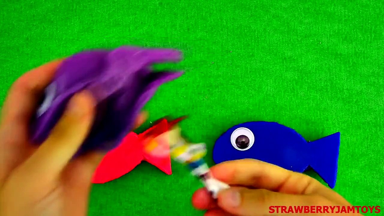 Spider man Play Doh Shopkins Toy Story Adventure Time Trash Pack Surprise Eggs StrawberryJ