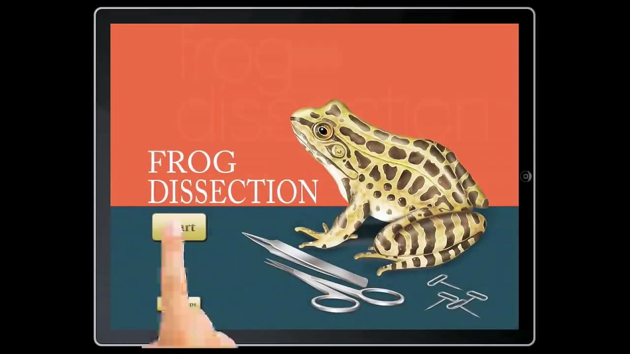 Virtual 'Frog Dissection'  iPad app