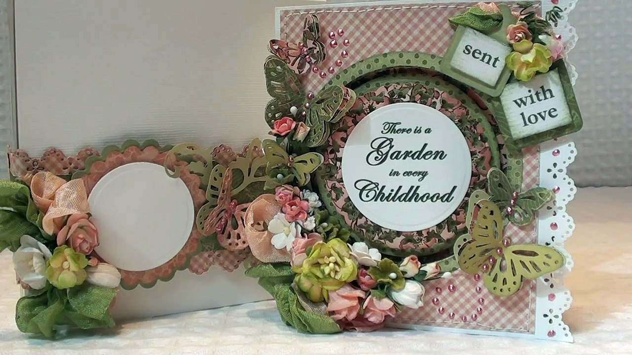 Handmade Greeting Card with Coordinating Box and Gift Card Holder!