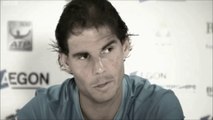 Rafa Nadal Press conference after R1 at Queen's Club 2015.