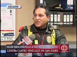 San Isidro: testigos grabaron a mujer que atropelló policías