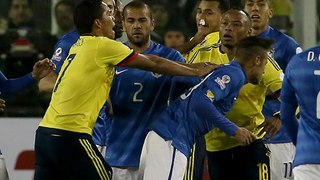 Carlos Bacca éxplica su pelea con Neymar Colombia 1 - 0 Brasil Copa América 2015