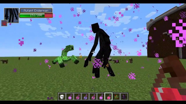 Mutant Enderman Vs. Mutant Creeper - Minecraft Mob Battles