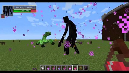 Mutant Enderman Vs. Mutant Creeper - Minecraft Mob Battles