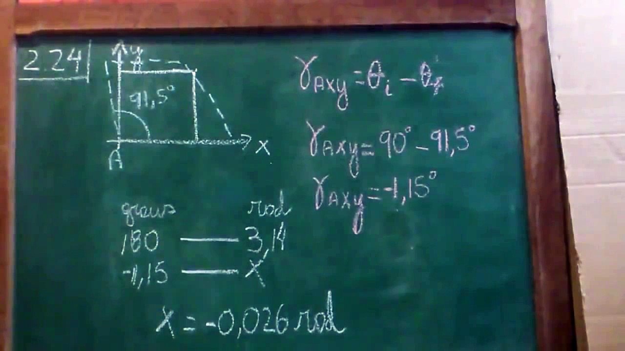 Aula 4.1 Resistência dos Materiais - Deformação de Cisalhamento
