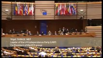 Nigel Farage (UKIP) im EU-Parlament über Komissar für Athen