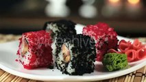 Stock Footage - Traditional Japanese Food Sushi | VideoHive