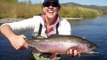 Flyfishing giant rainbow trout Yampa River  2009
