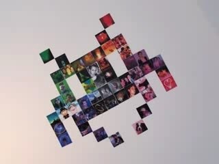 STOP MOTION space invader