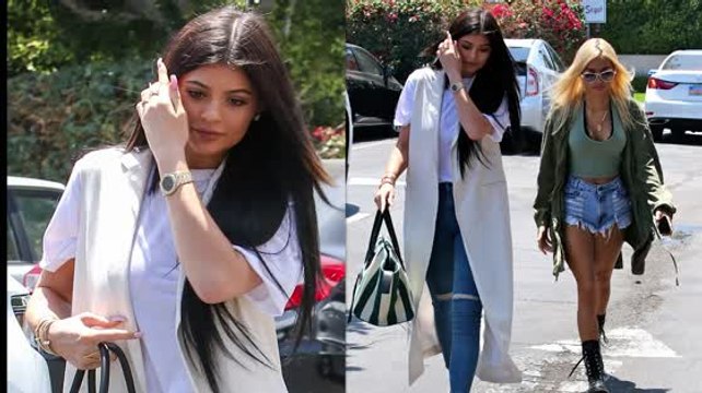 Kylie Jenner And Pal Pia Mia Hang Out In West Hollywood