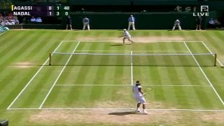 Nadal vs Agassi Wimbledon 2006 - Melhores momentos