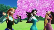 Frozen Elsa Tangled Cartoon Ringa Ringa Roses Rhyme 3D Animation Frozen Children Nursery Rhymes