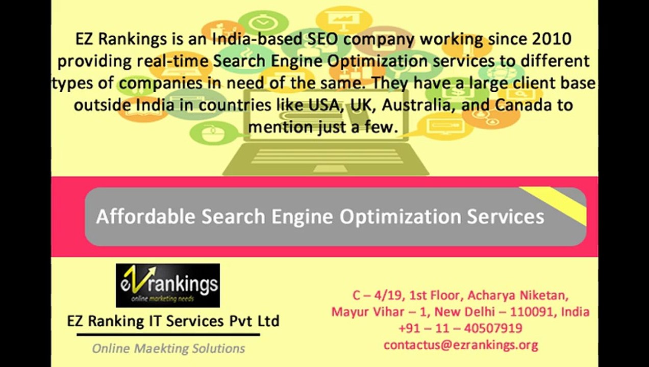 Affordable SEO Services in India - EZ Rankings